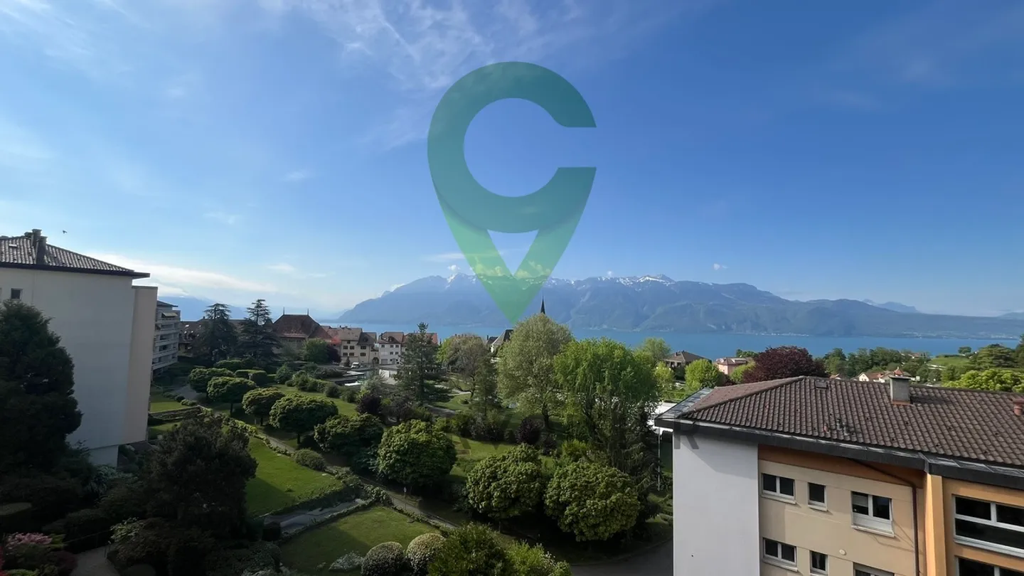 UNVERBAUTE AUSSICHT AUF DEN SEE UND DIE ALPEN IN CHEXBRES - Foto 7 von 9