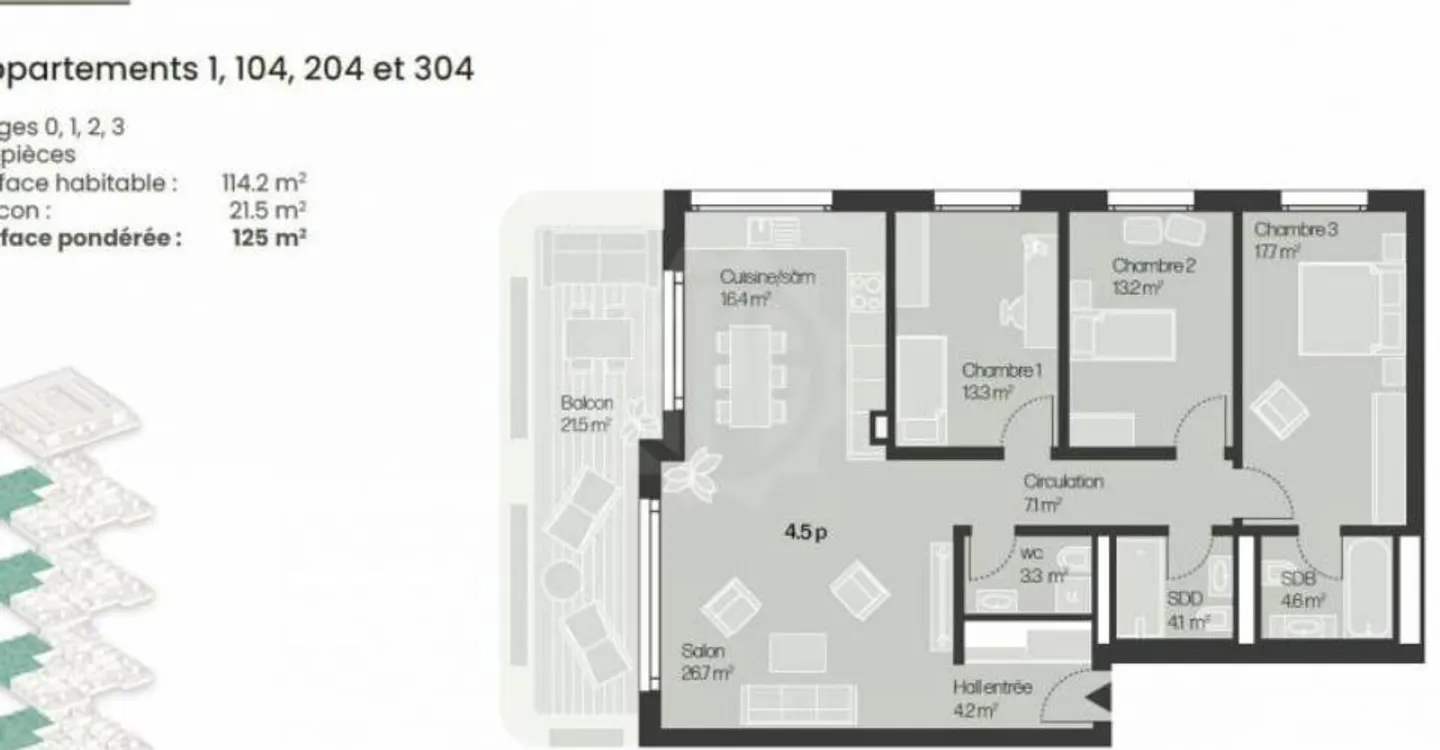Neues Luxusapartment in Lausanne - Foto 6 von 6