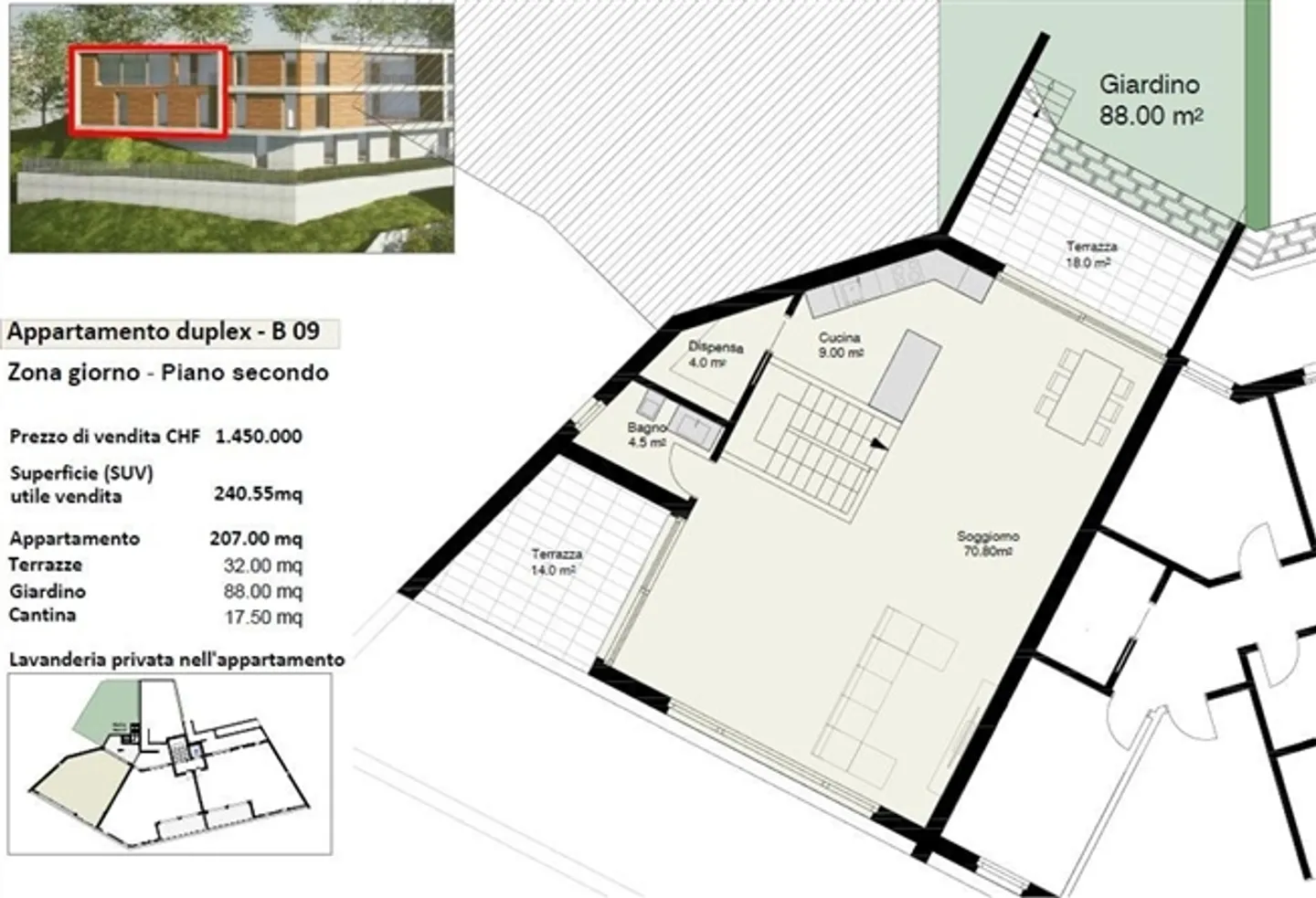 «NUOVO APPARTAMENTO DUPLEX CON GIARDINO A GIUBIASCO - NEUE DOPPELHAUSWOHNUNG MIT GARTEN IN GIUBIASCO» - Foto 7 di 13