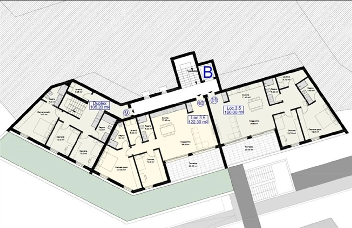 «NUOVO APPARTAMENTO DUPLEX CON GIARDINO A GIUBIASCO - NEUE DOPPELHAUSWOHNUNG MIT GARTEN IN GIUBIASCO» - Foto 9 di 13