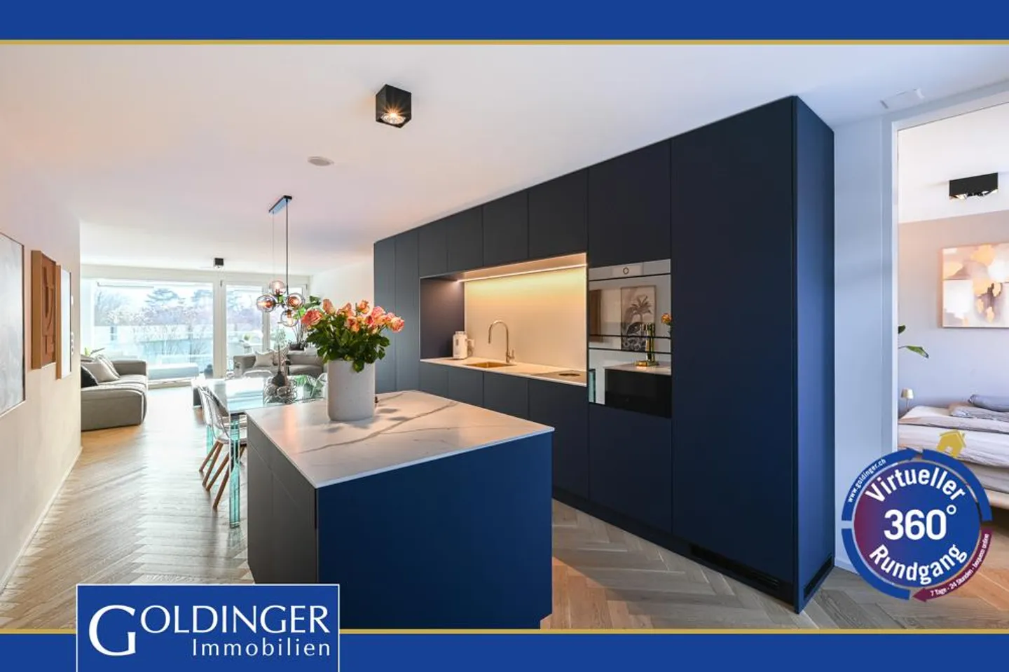 Appartement 4½ pièces de haute qualité et lumineux avec jardin - Photo 1 sur 7