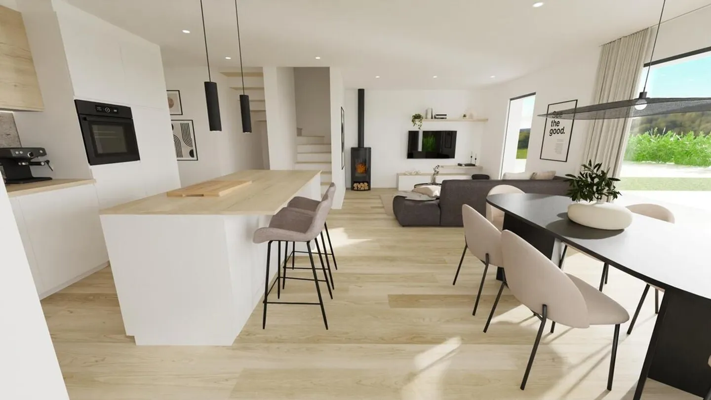 Villa contigua di Gletterens con 5.5 stanze e vista libera sulla campagna - Foto 6 di 8