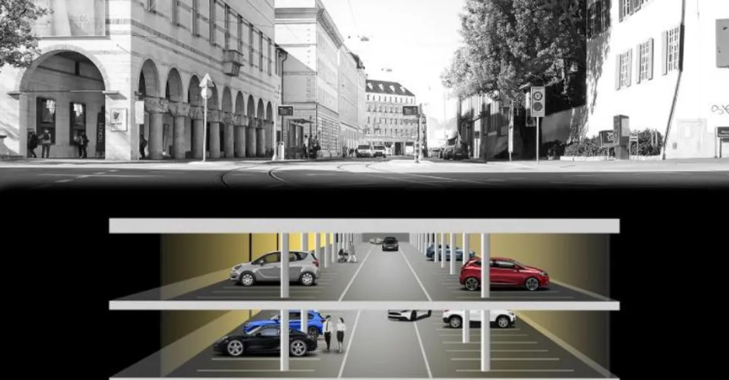 Long-term parking spaces in the underground garage at the Kunstmuseum Basel - Photo 1 of 1