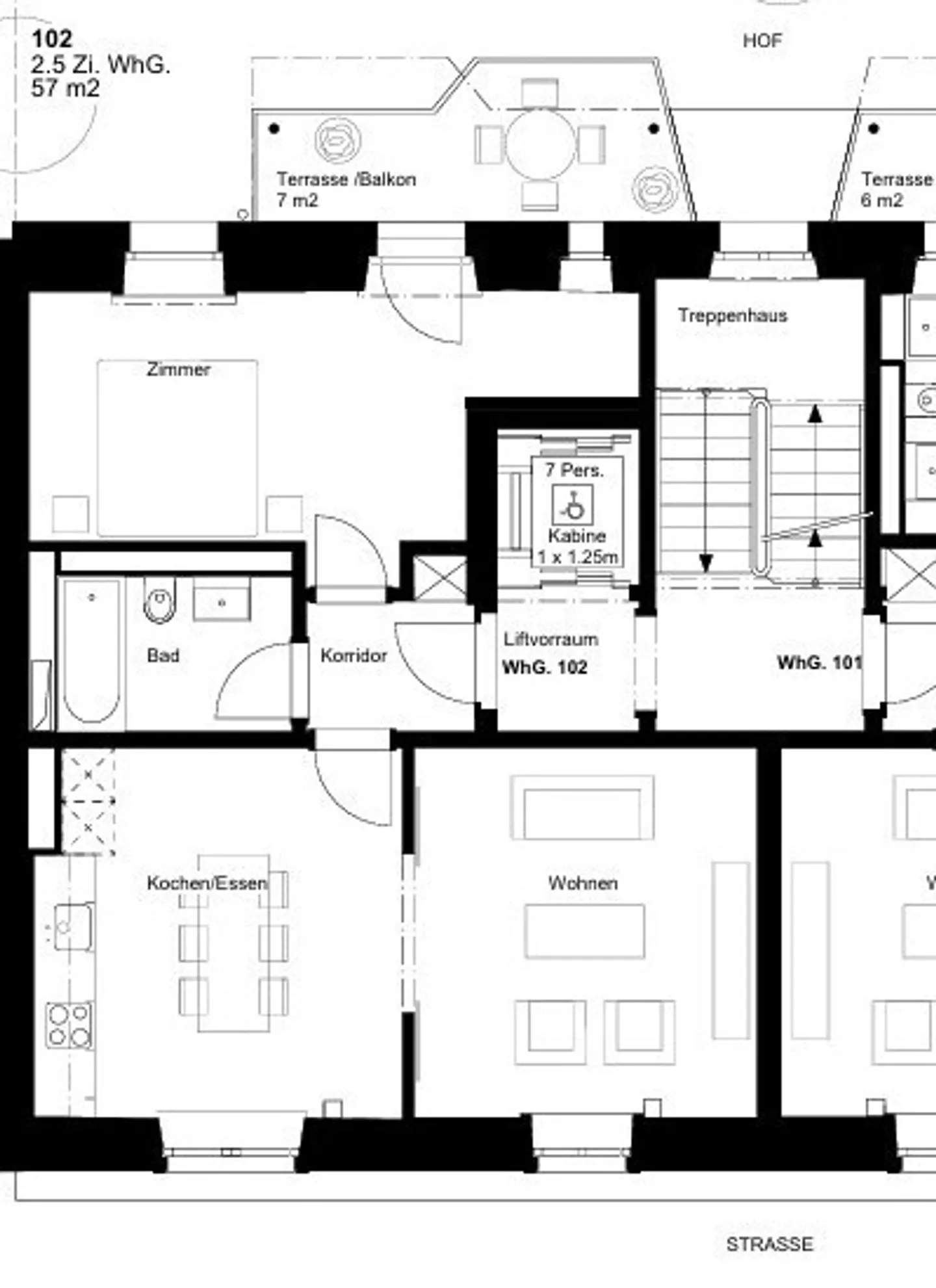Helle 2.5-Zimmerwohnung - Foto 2 von 3