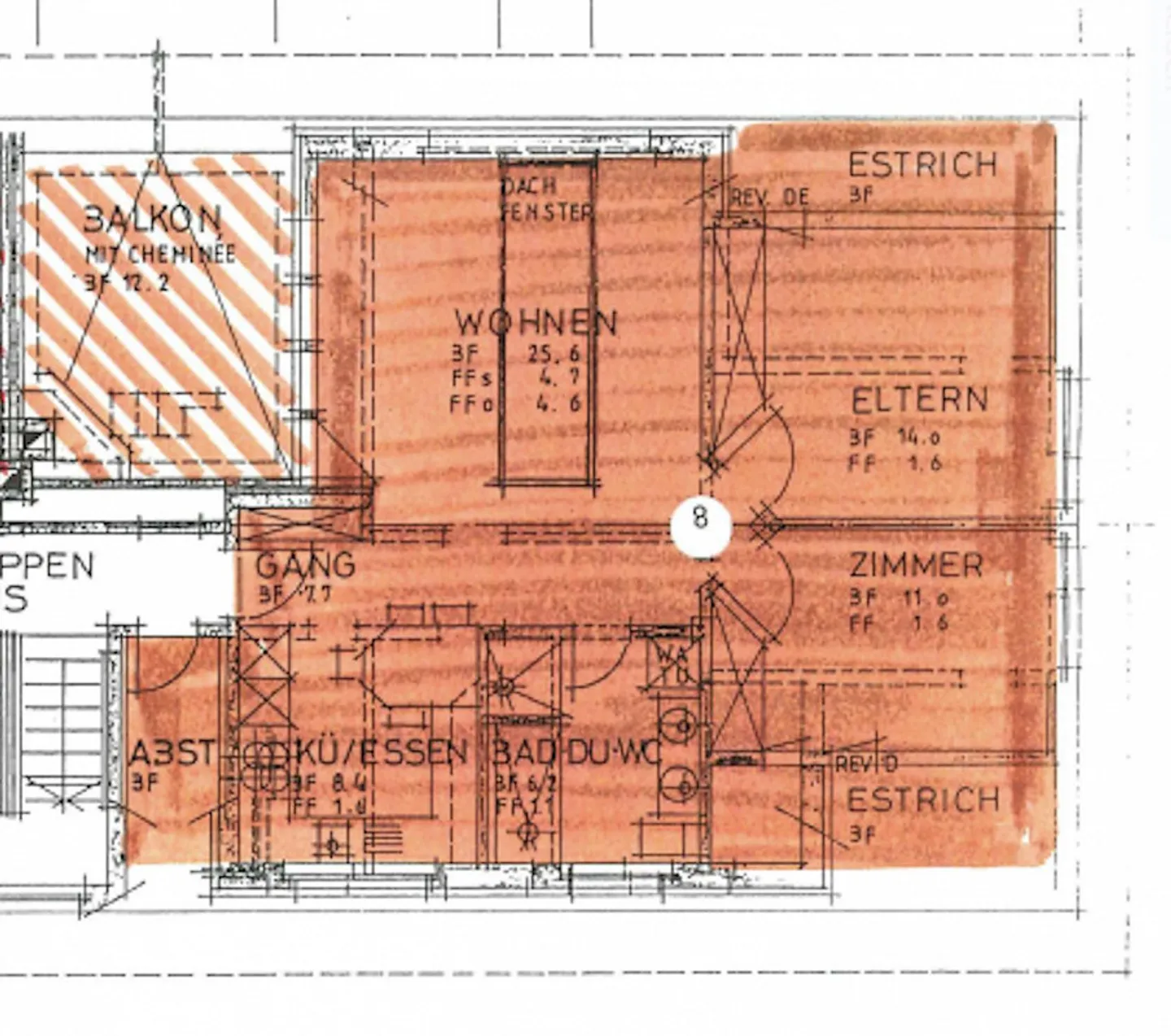3.5 Zimmer Dachwohnung mit Möbel - Foto 13 von 13