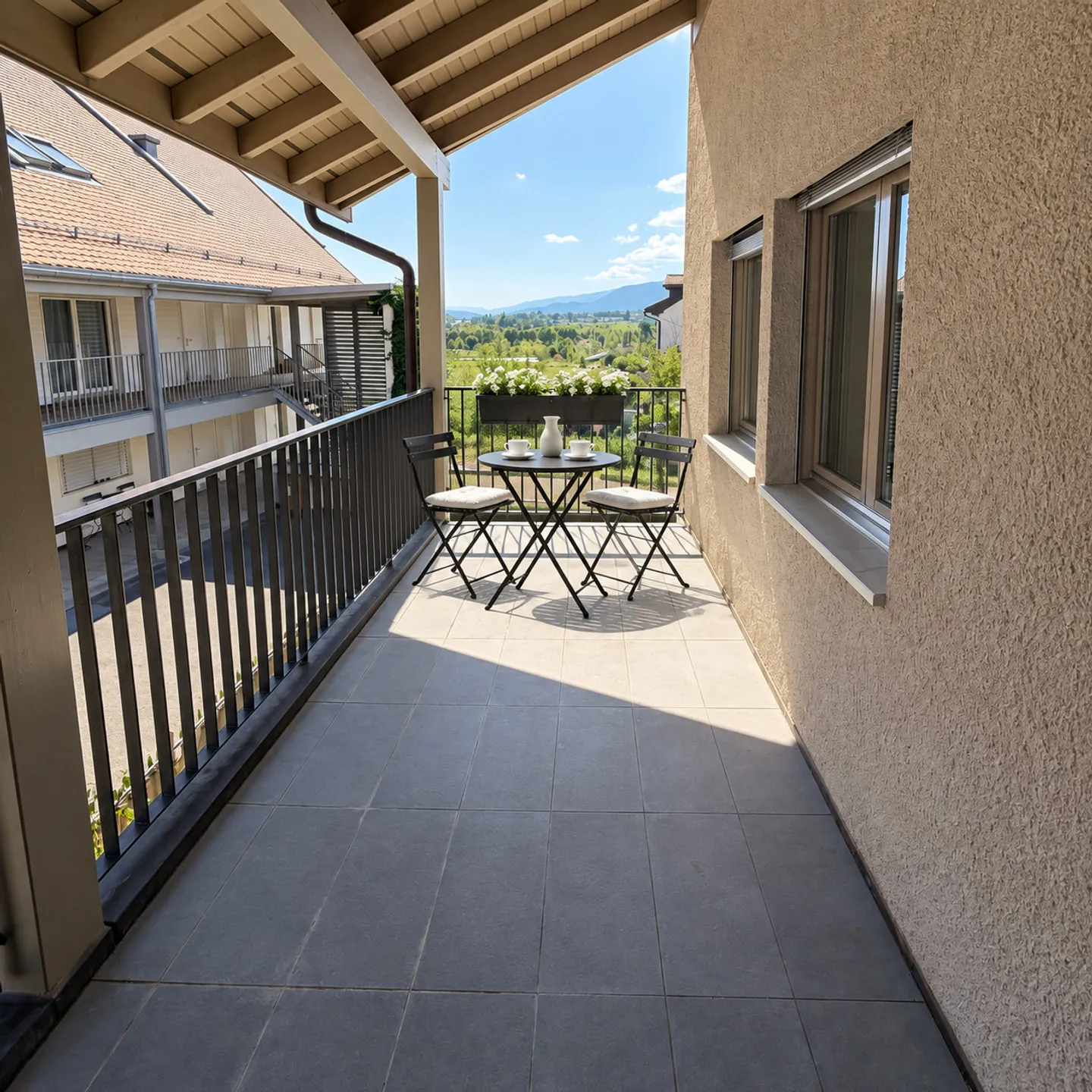 Charmant appartement de 4 pièces à Genolier - Photo 2 sur 6