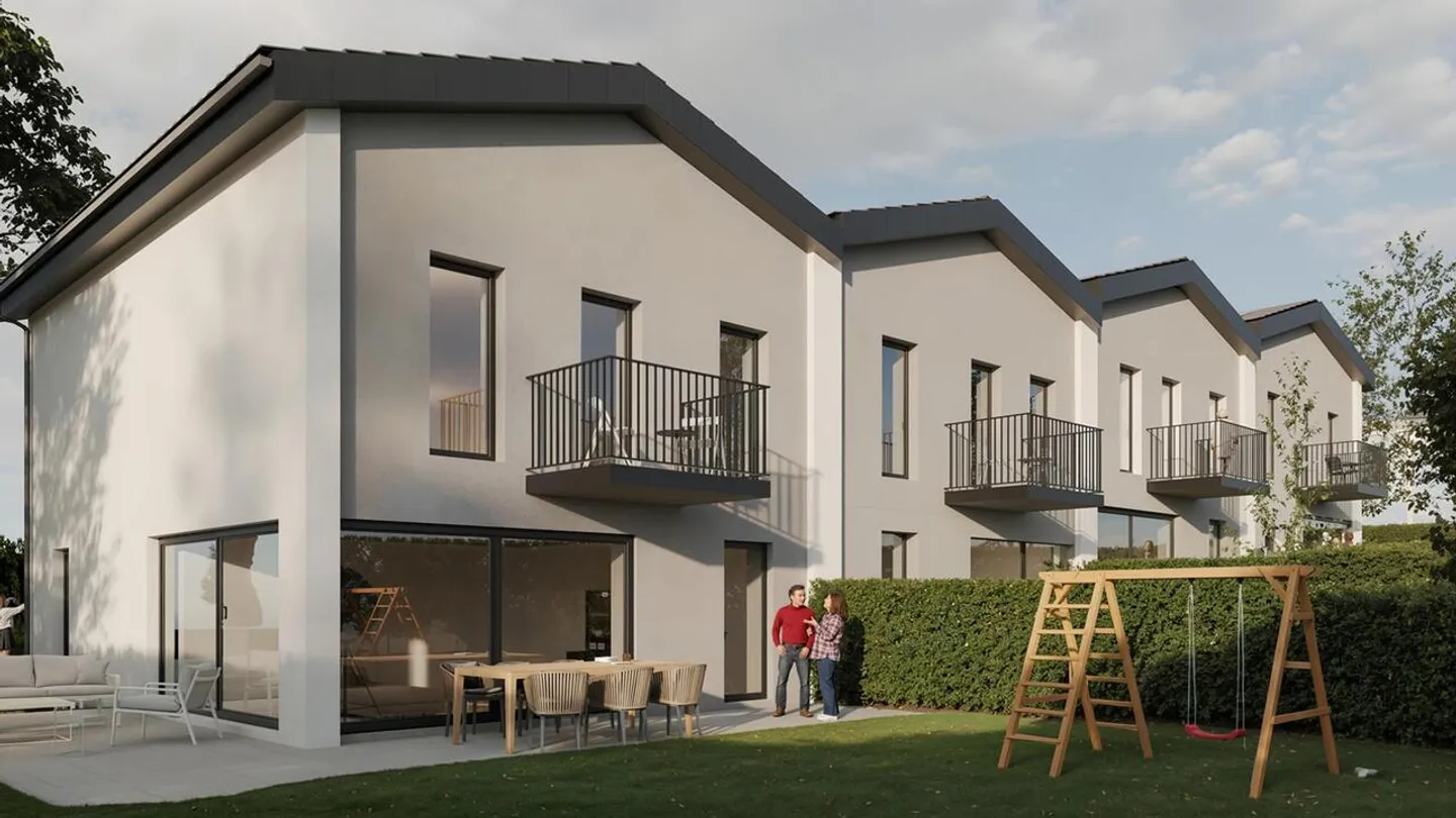 Villa contigua di Gletterens con 5.5 stanze e vista libera sulla campagna - Foto 3 di 8