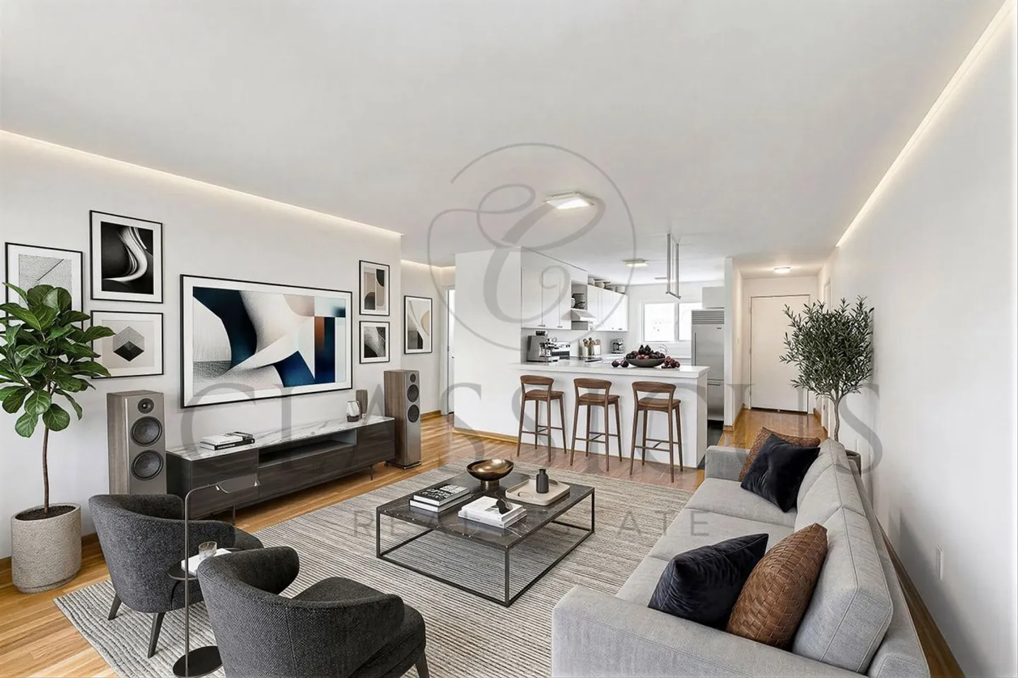 La Plaine - 4-room apartment in contemporary style with balcony, internal parking and direct access to the train station - Photo 3 of 8