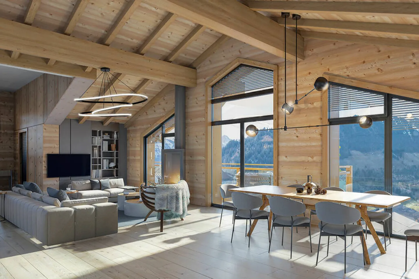 Chalet di lusso a Crésuz con vista panoramica - Foto 3 di 7