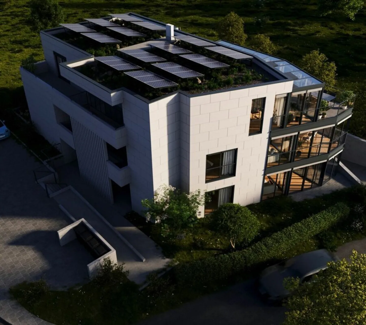 Grosszügig wohnen statt anonym leben. Boutique-Mehrfamilienhaus mit nur 5 Einheiten - viel Glas, viel Licht, viel Leben. - Foto 1 von 13