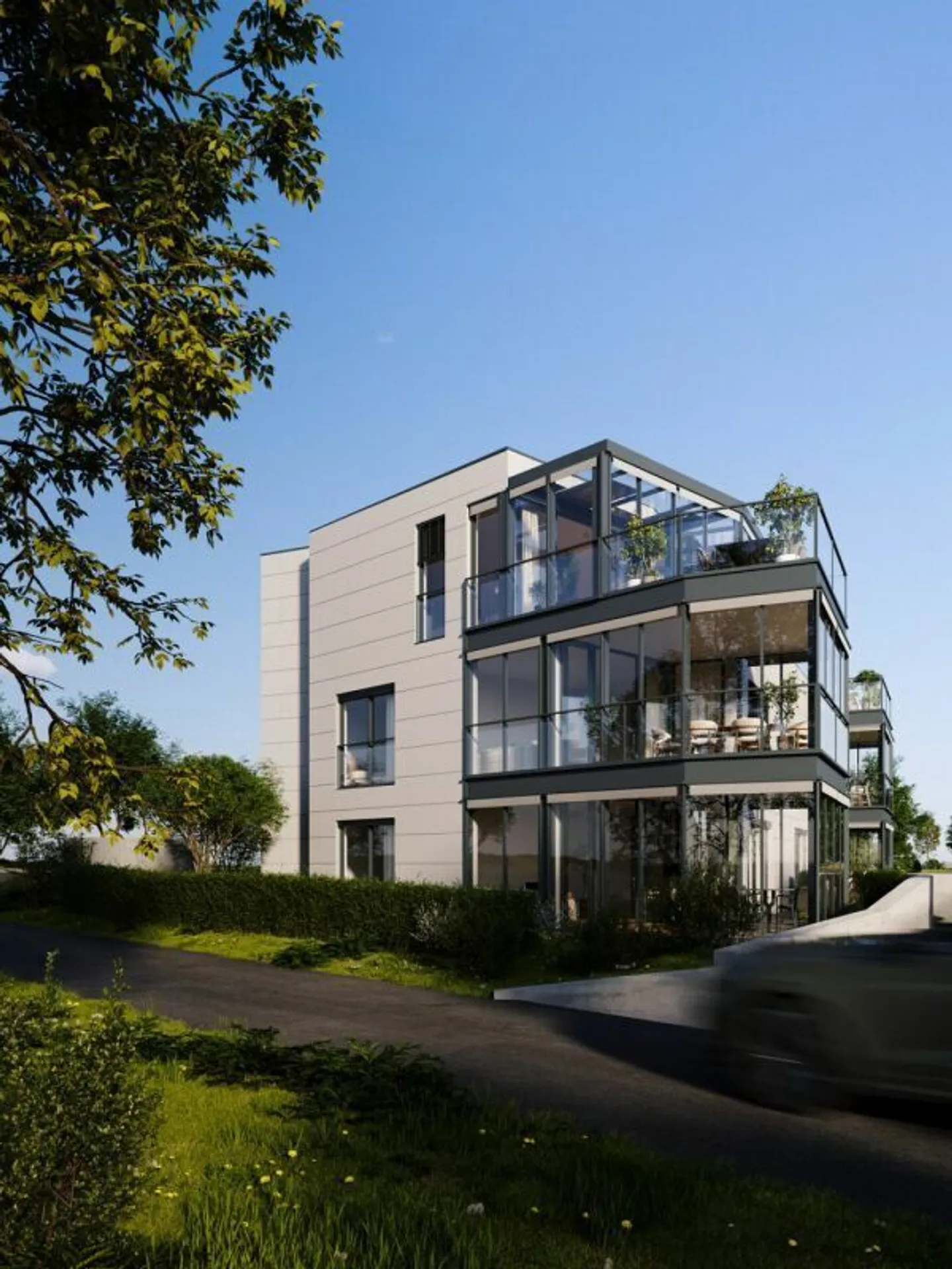 Grosszügig wohnen statt anonym leben. Boutique-Mehrfamilienhaus mit nur 5 Einheiten - viel Glas, viel Licht, viel Leben. - Foto 3 von 13