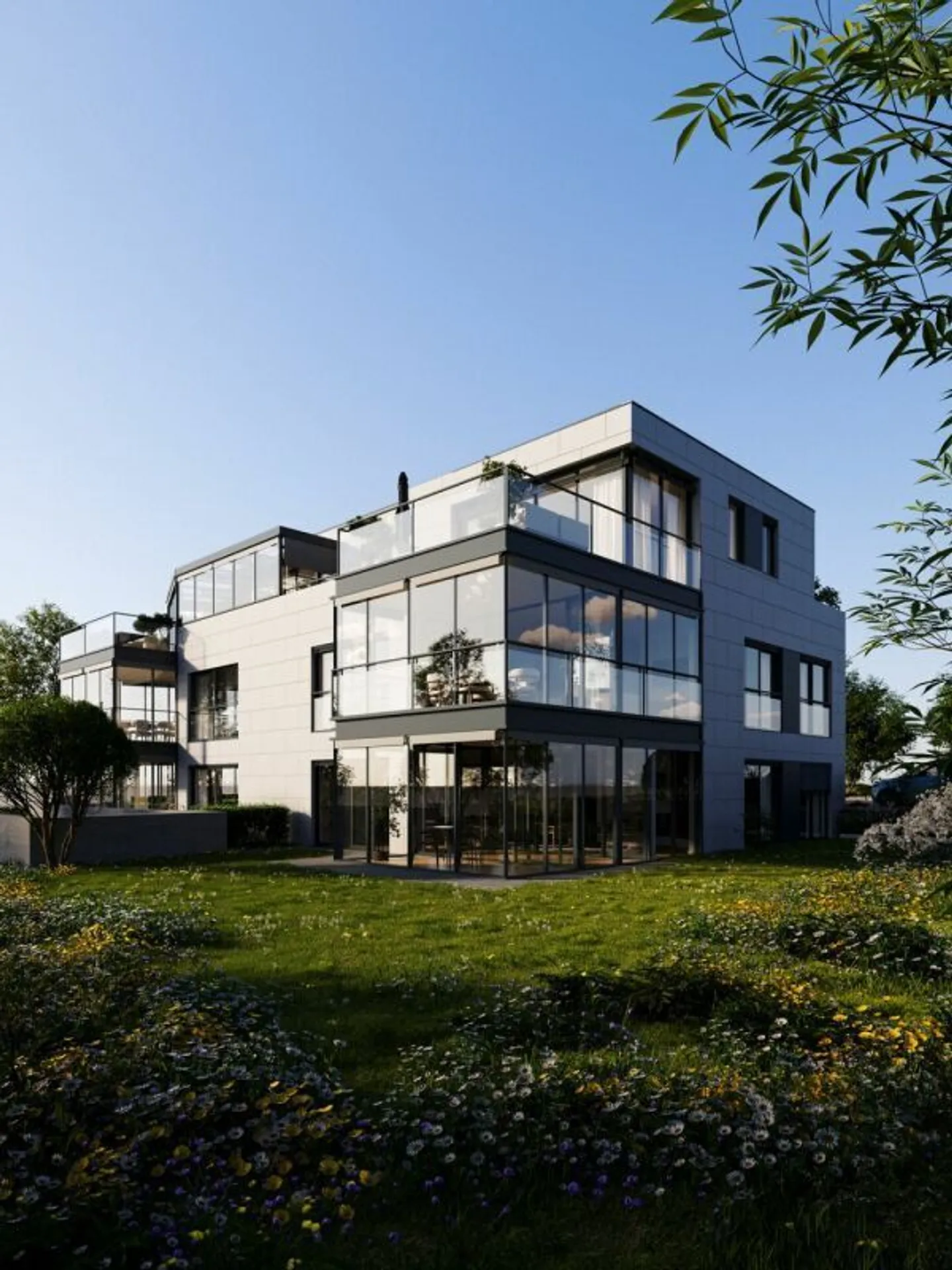 Grosszügig wohnen statt anonym leben. Boutique-Mehrfamilienhaus mit nur 5 Einheiten - viel Glas, viel Licht, viel Leben. - Foto 4 von 13