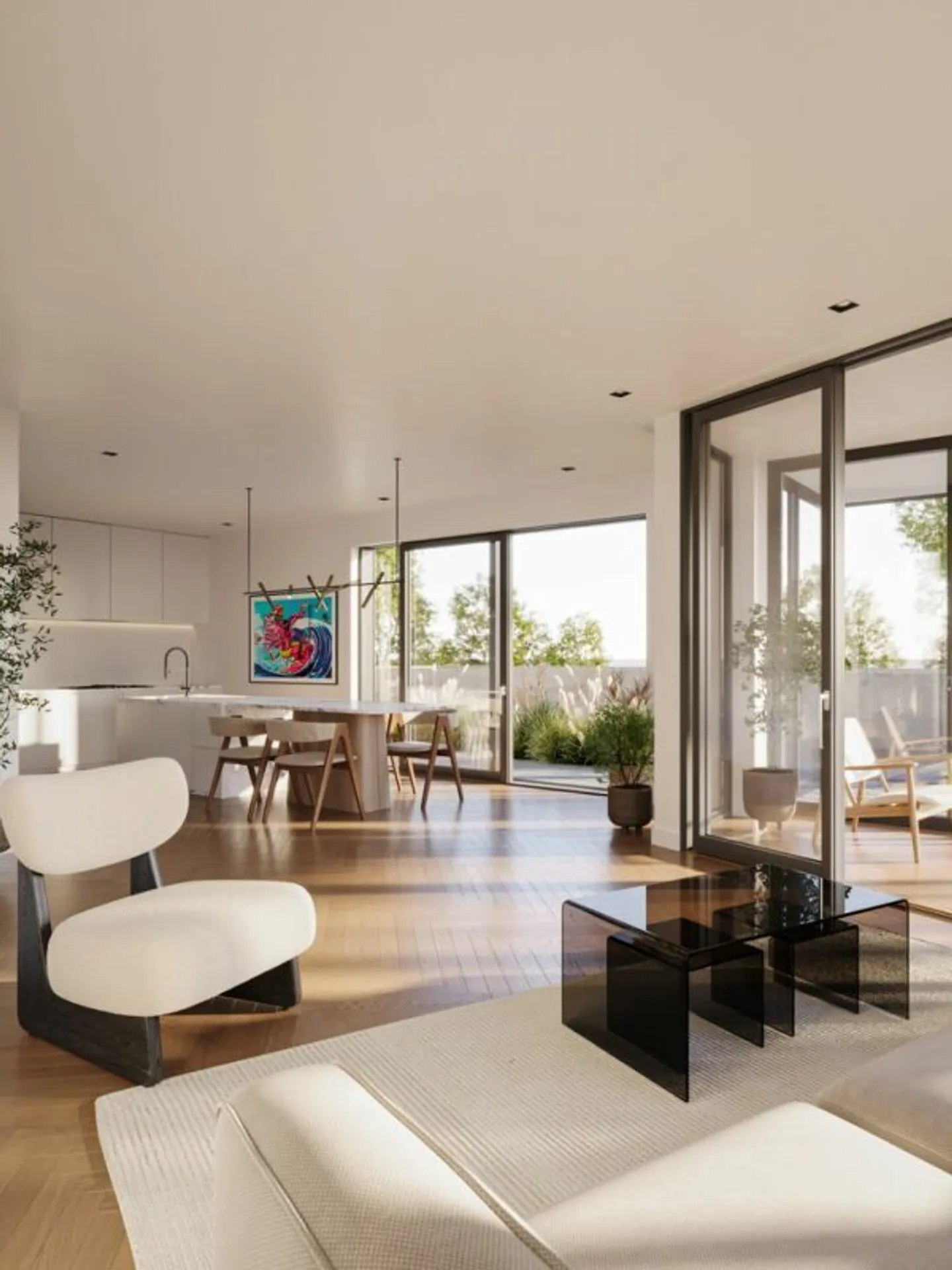 Grosszügig wohnen statt anonym leben. Boutique-Mehrfamilienhaus mit nur 5 Einheiten - viel Glas, viel Licht, viel Leben. - Foto 6 von 13