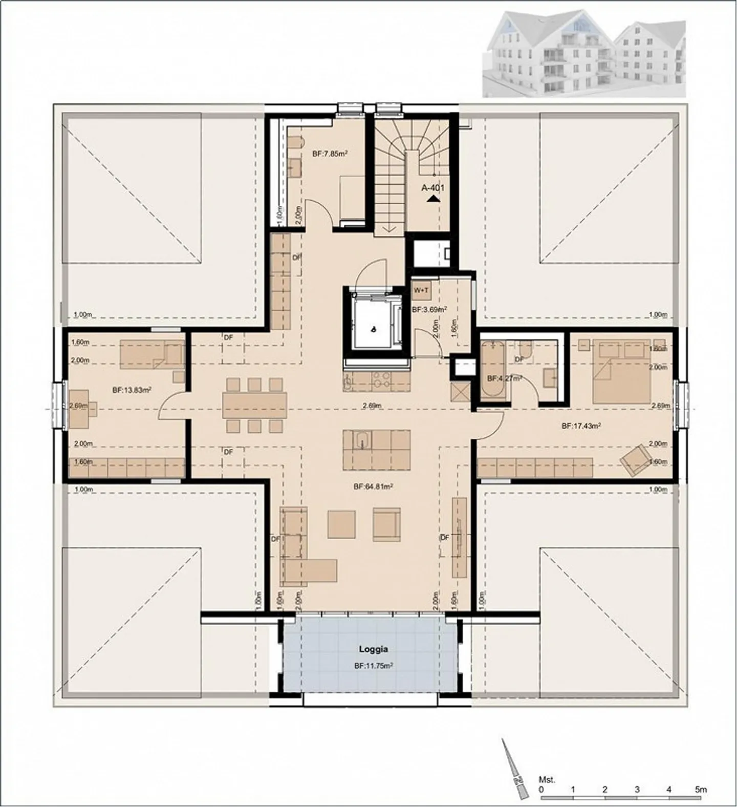 Appartamento di 3,5 stanze con sensazione di soffitta! - Foto 4 di 4