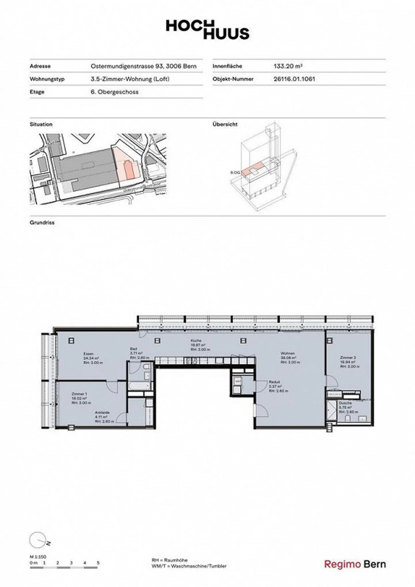 Modernes Apartment mit atemberaubendem Blick - Foto 6 von 7