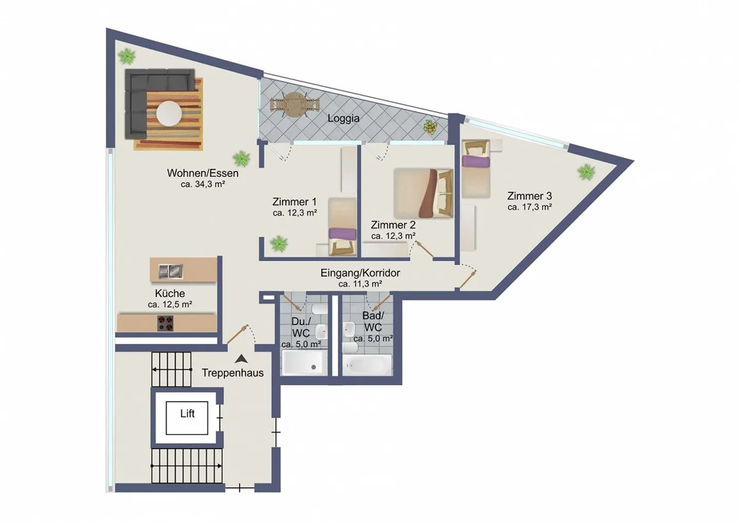 Appartamento 3.5-4.5 camere in posizione centrale con vista mozzafiato - Foto 13 di 13
