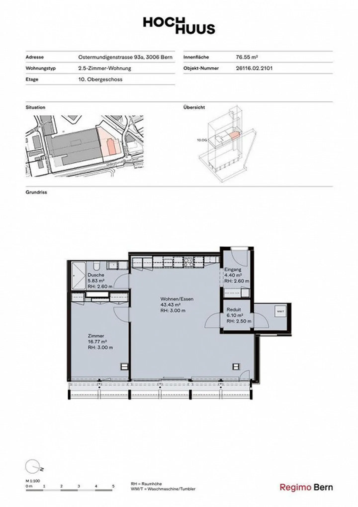PRIMA UTILIZZO - Vivere con vista a Hochhuus Bern - Foto 8 di 9