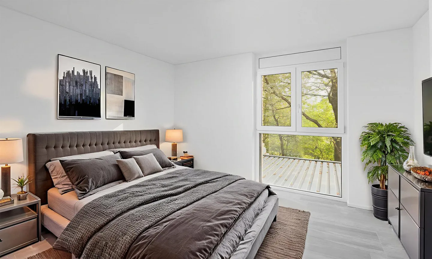 HELL UND MODERN 3.5-ZIMMER-WOHNUNG MIT GARAGE IN CADRO - Foto 4 von 9