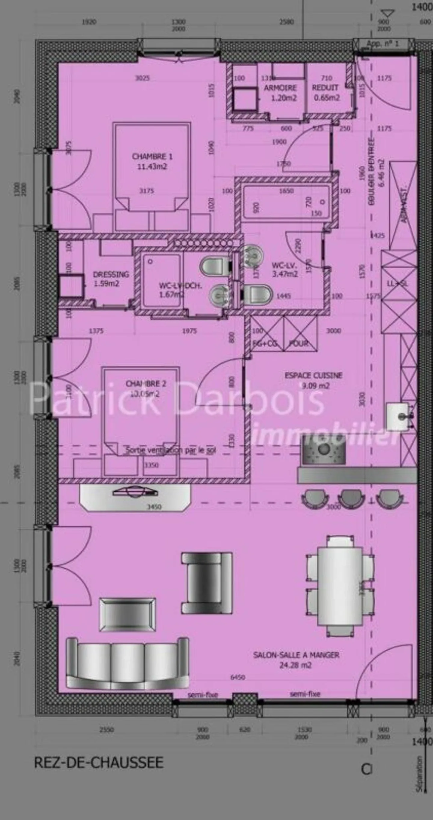 3.5-room apartment in Granges (Veveyse) - Photo 6 of 6
