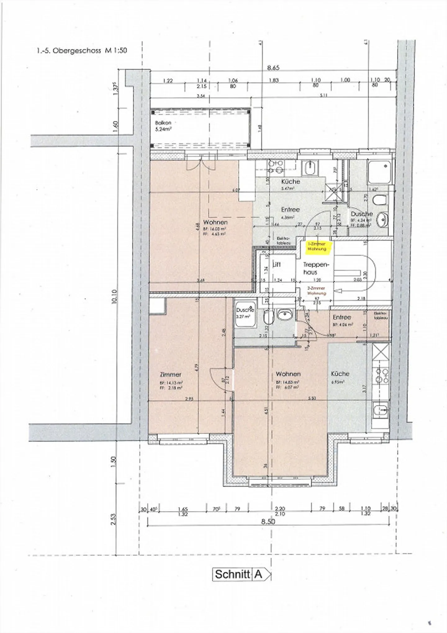 Modernes Apartment mit Balkon - Foto 8 von 9