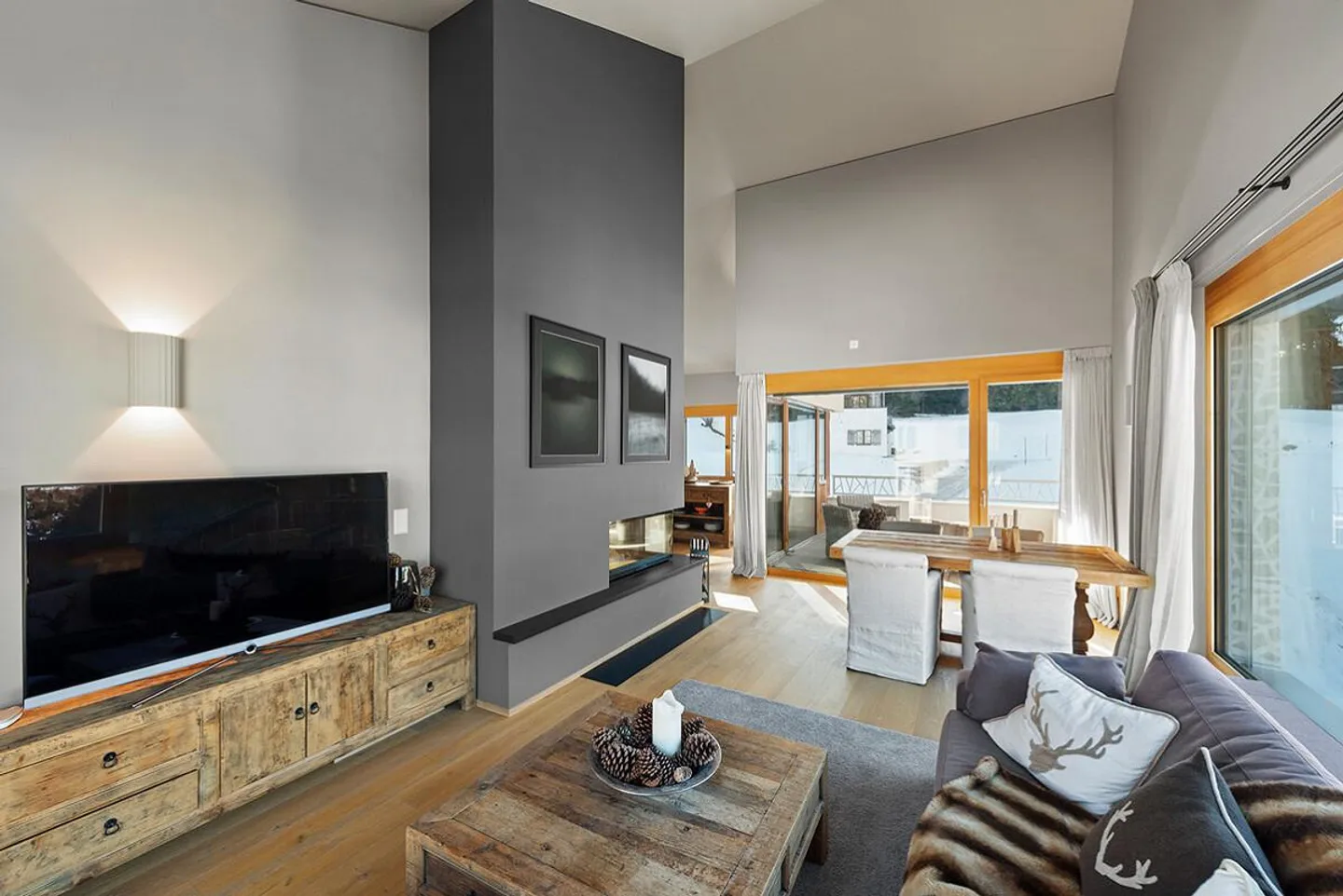 Skiing right at your doorstep: modern holiday apartment in Parpan - Photo 3 of 6