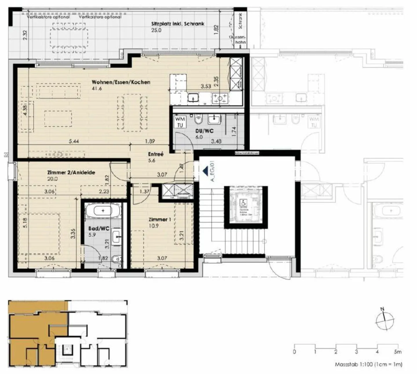 Appartement 3.5 pièces avec vue sur le lac Walensee - Photo 8 sur 8