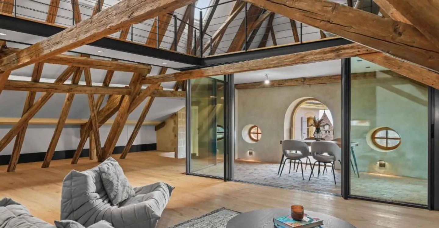 Außergewöhnliches Penthouse mit atemberaubendem Blick auf den Genfersee - Foto 1 von 12