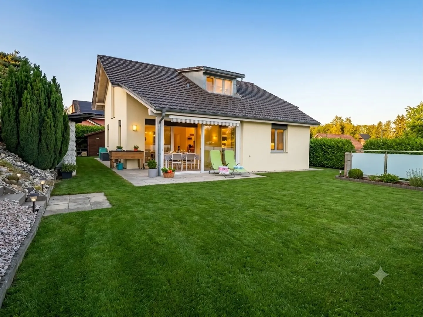 Wunderschöne freistehende Villa in absoluter Ruhe mit Geothermie in Domdidier - Foto 1 von 2