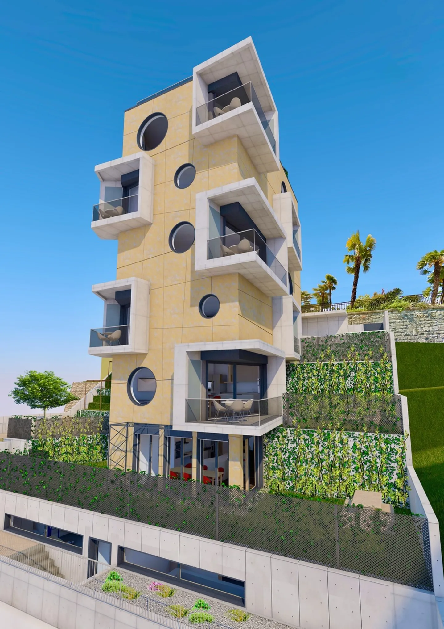 Projekt Residenz 'Der Turm von Eva' in der Nähe des Zentrums von Lugano - PPP4 - Foto 2 von 13