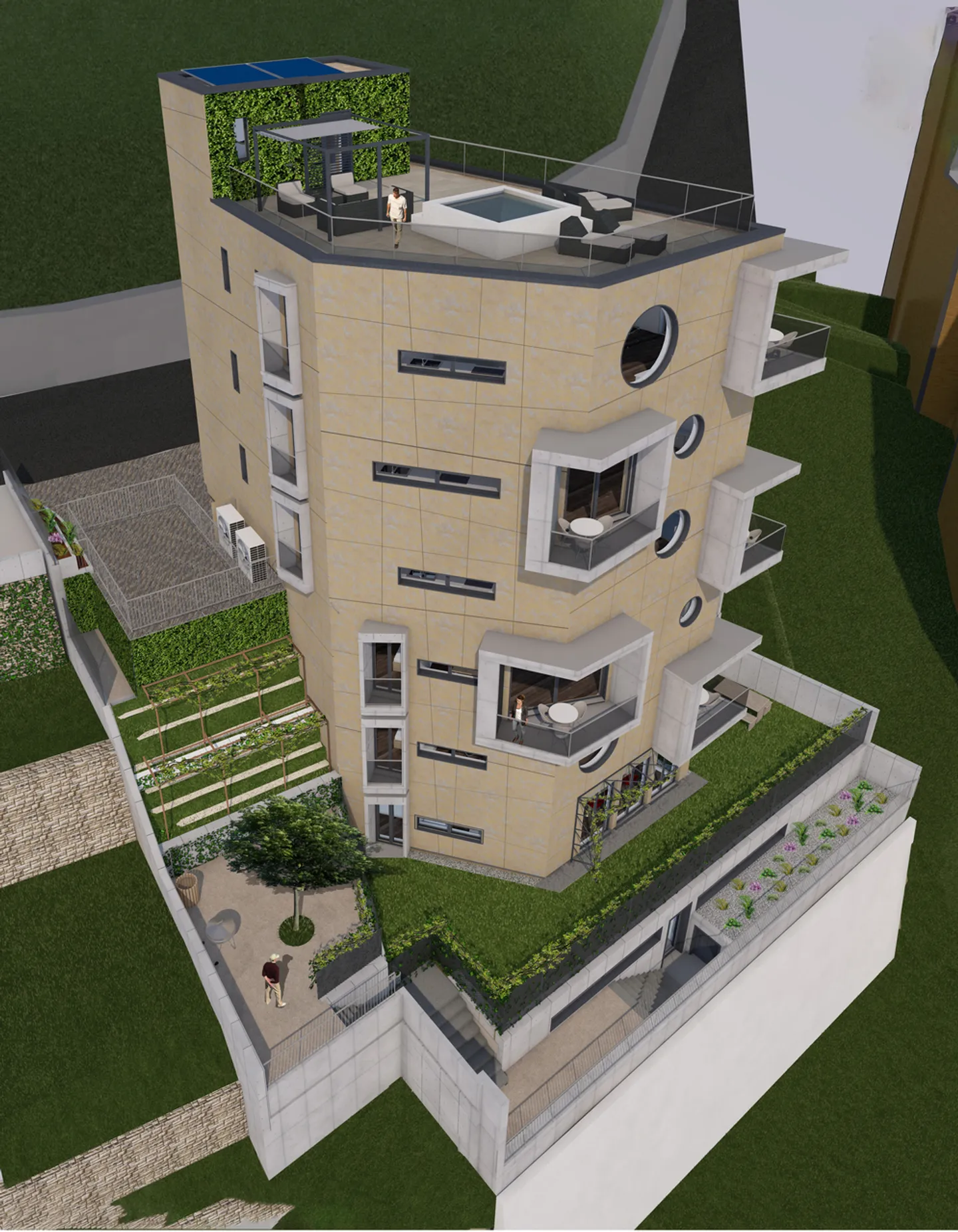 Projekt Residenz 'Der Turm von Eva' in der Nähe des Zentrums von Lugano - PPP4 - Foto 11 von 13