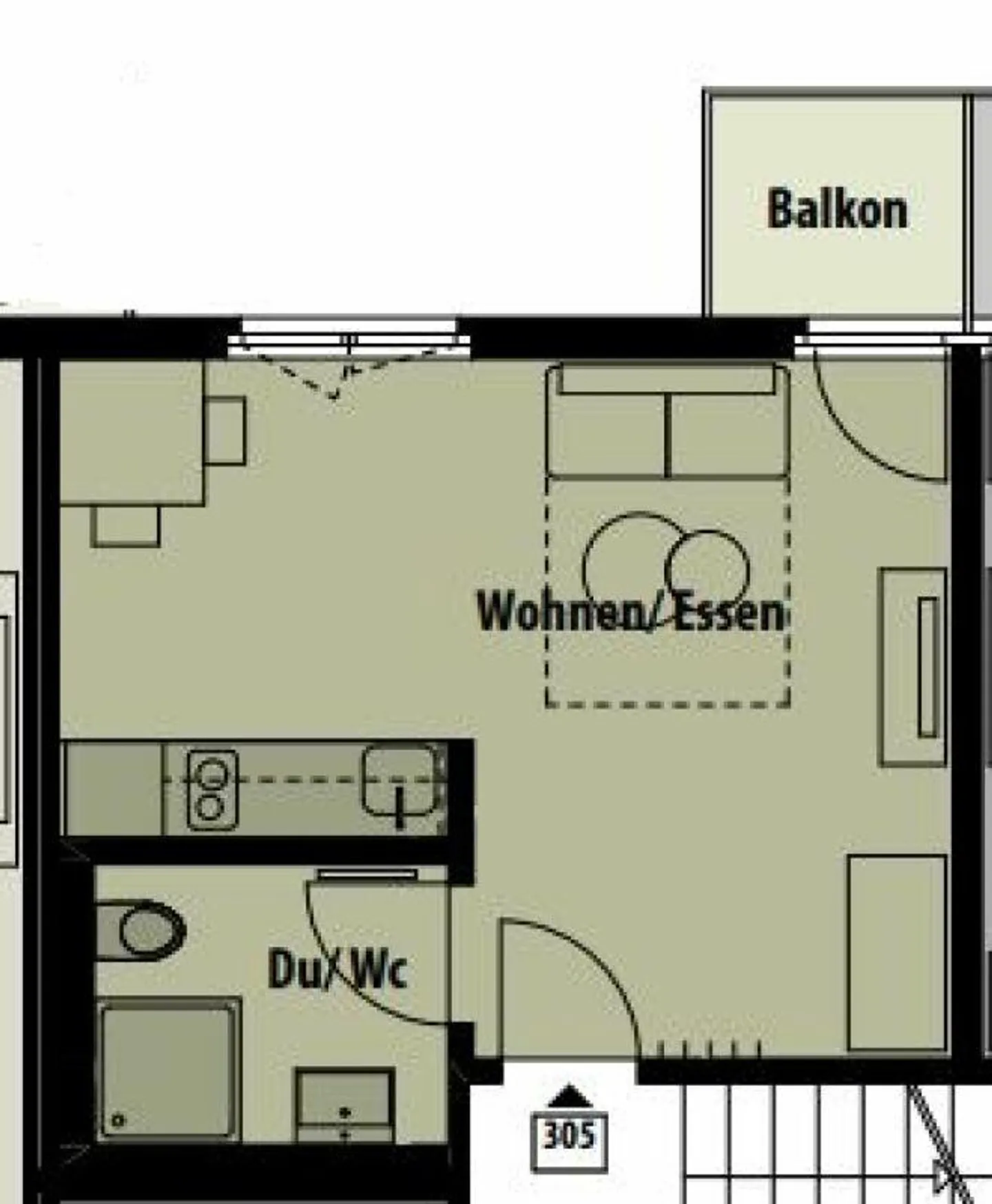 APPARTAMENTO MODERNO 1.5 STANZE - Foto 5 di 5