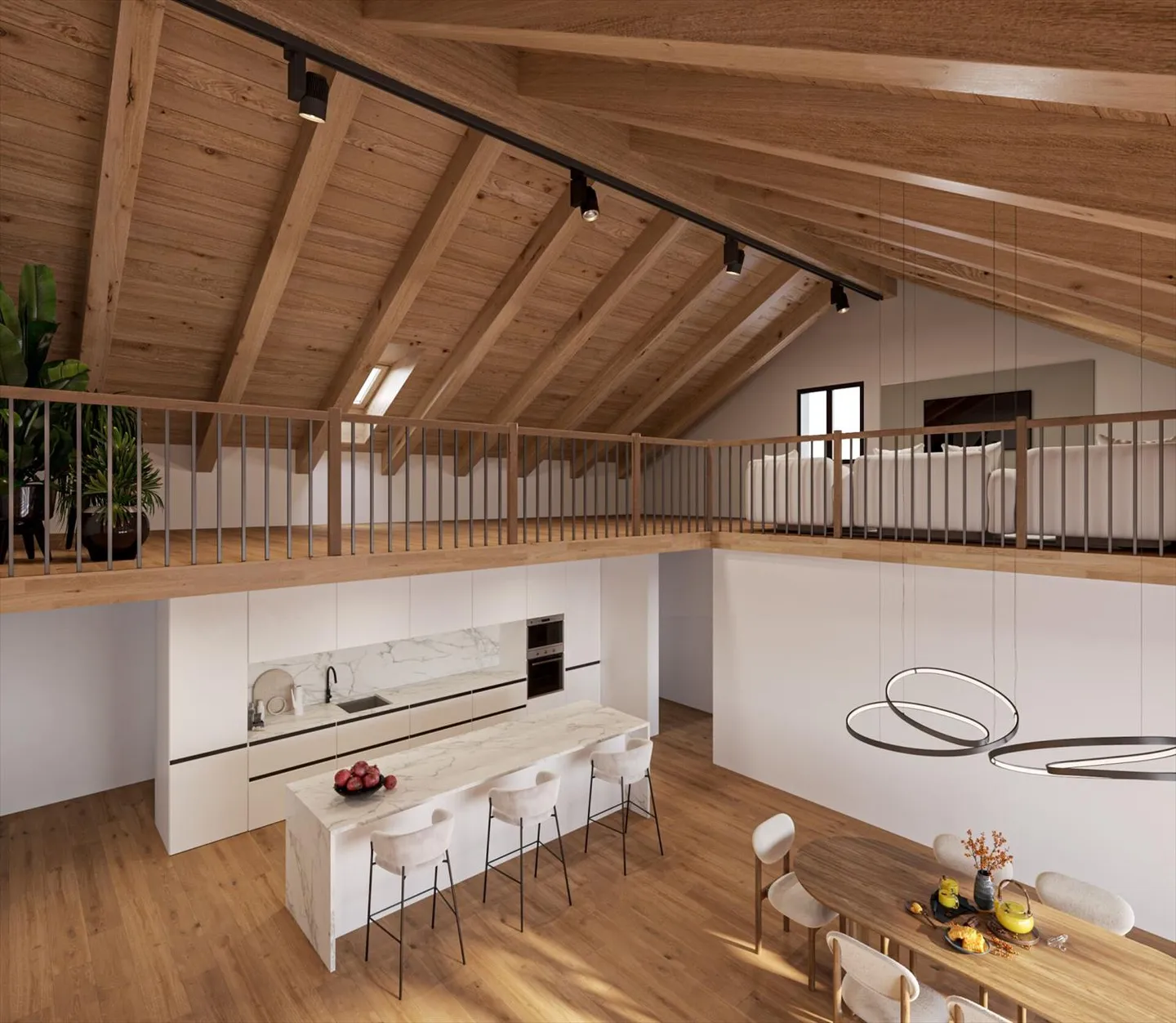 Bau eines großen 5,5-Zimmer-Wohnungs - Foto 1 von 6