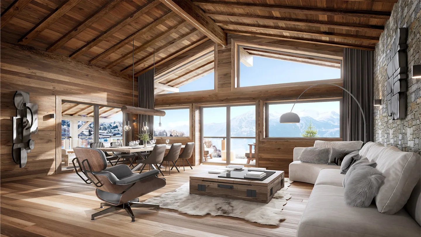 A VENDRE ATTIQUE D'EXCEPTION 4.5 PCES A HAUTE-NENDAZ - Photo 2 sur 5
