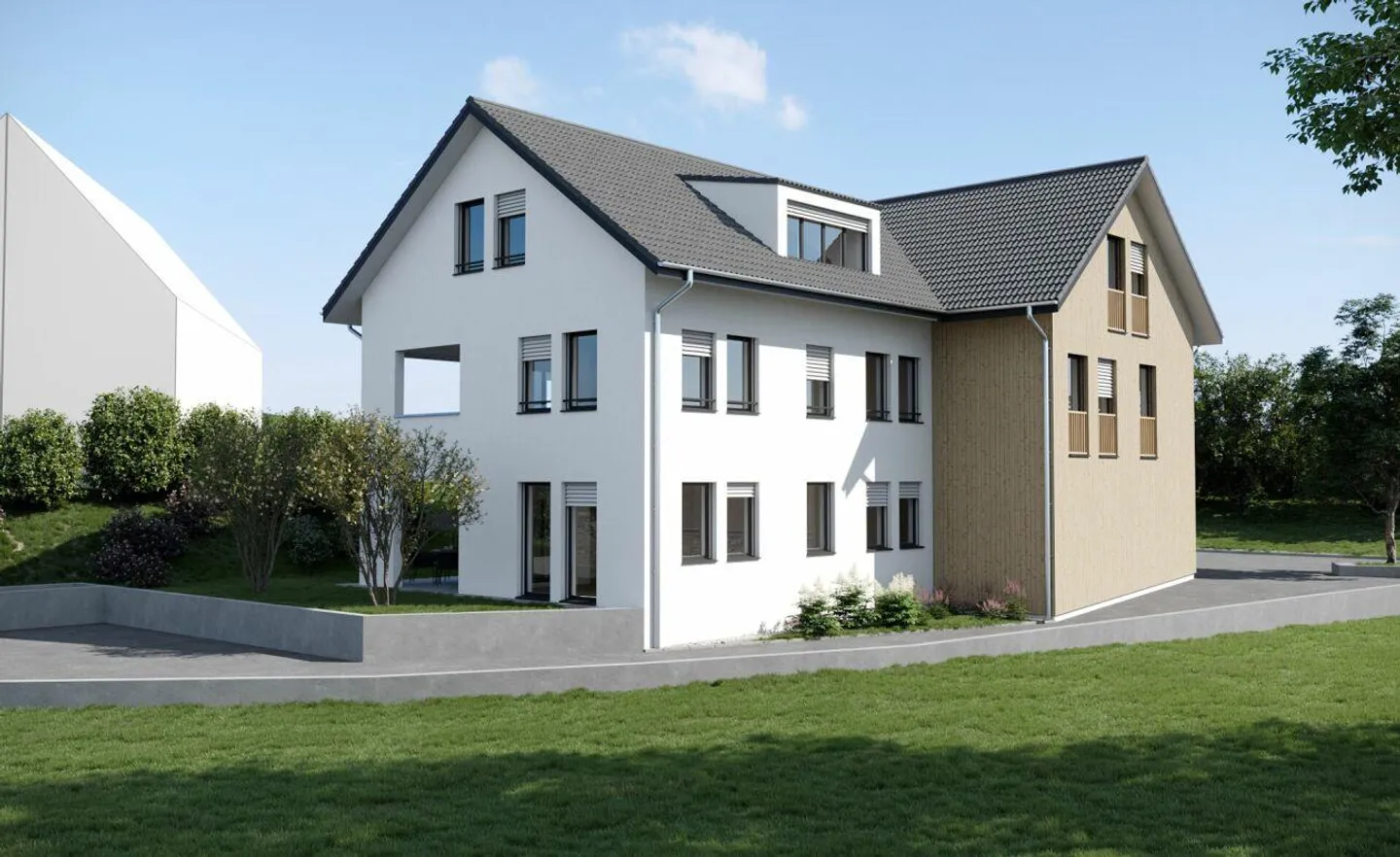 NUOVA COSTRUZIONE MODERNA CON ATMOSFERA CONFORTEVOLE E GIARDINO! - Foto 2 di 6