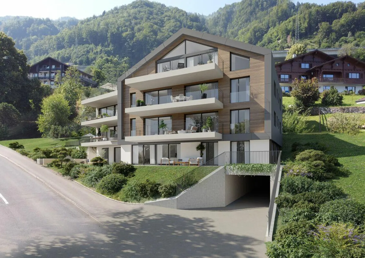 3½-Zimmer-Wohnung Nr. 5, 2. OG Ost "Mühlematt" Beckenried - Foto 2 von 8