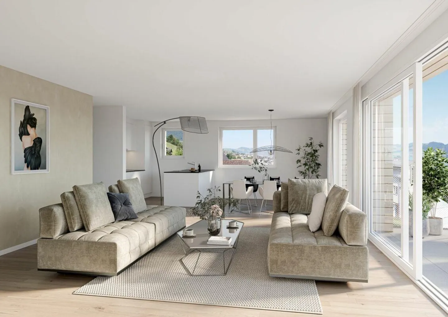 3½-Zimmer-Wohnung Nr. 5, 2. OG Ost "Mühlematt" Beckenried - Foto 4 von 8