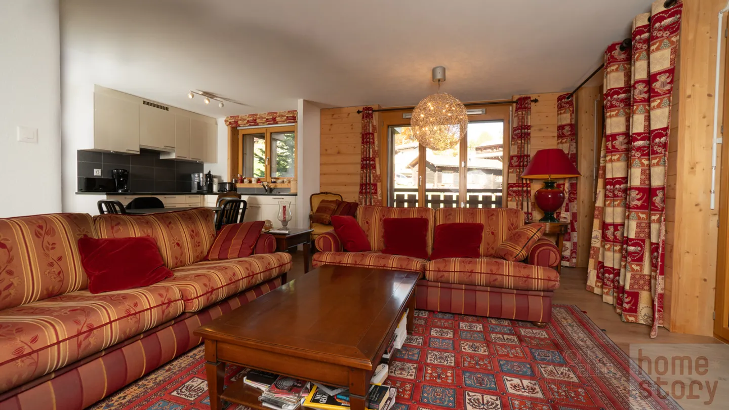 Cozy 3.5-room Minergie apartment with mountain view in Gryon - Photo 2 of 16