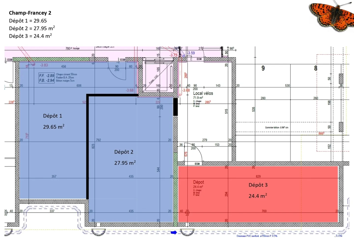 TWO STORAGE UNITS FOR RENT OF 27.95 M² AND 29.95 M² - Photo 3 of 7