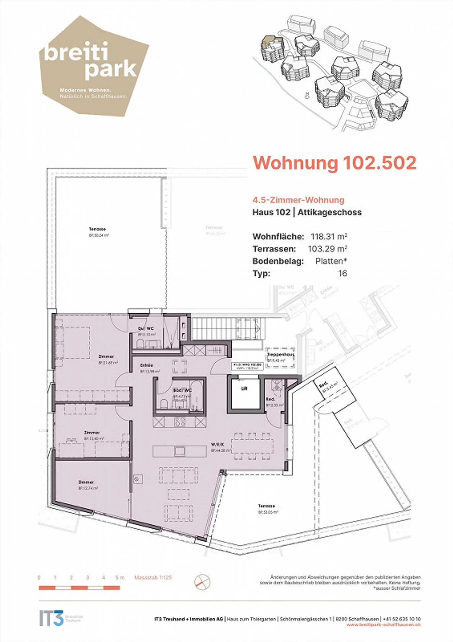 Tra città e natura - Attraente appartamento attico di 4,5 stanze in ... - Foto 9 di 10