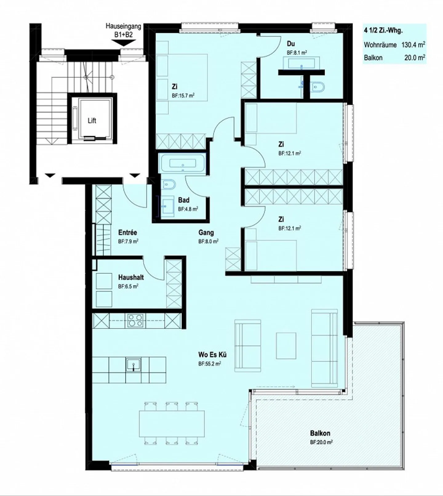 4.5 Room Terrace Apartment - Photo 9 of 9