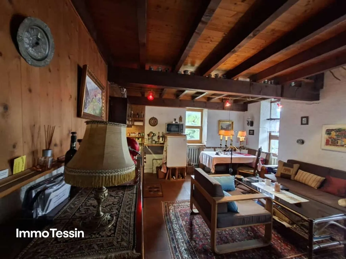 Sehr gemütliches Rustico mit Loggia und Garten an ruhiger und sonniger Bergsichtlage - Foto 6 von 13