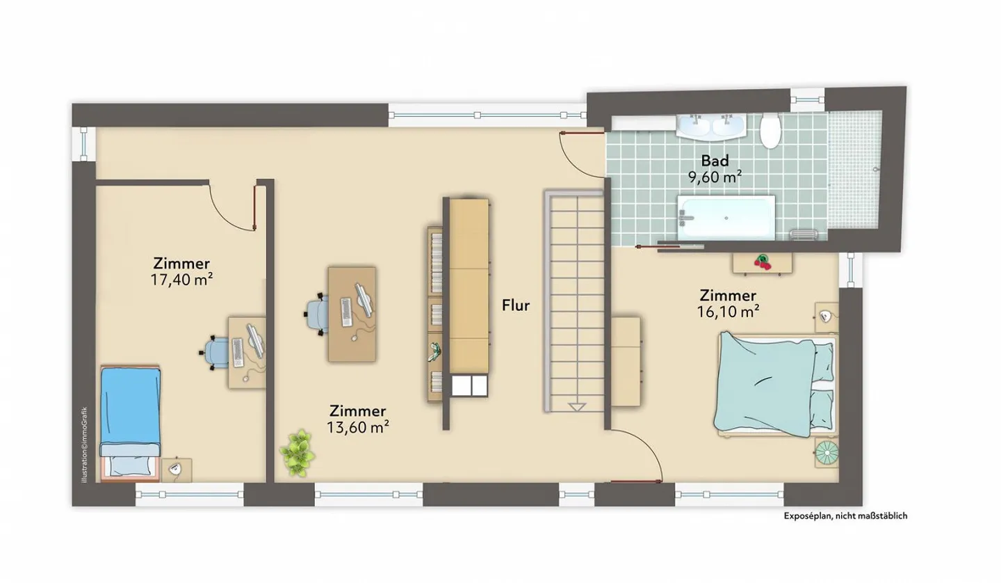 Proprietà a bassa manutenzione con molti parcheggi - Bösingen - Foto 12 di 13