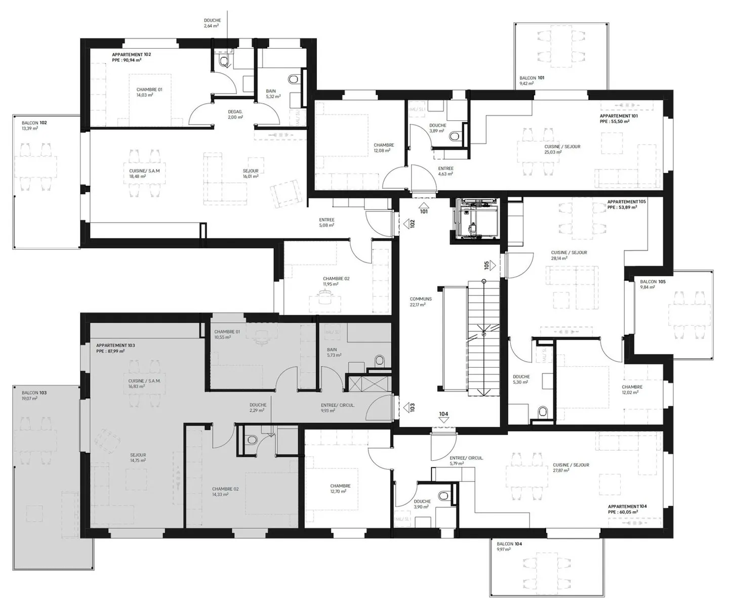 Très belle appartement de 3,5 pièces à vendre à Martigny - Travaux en cours - Photo 8 sur 9