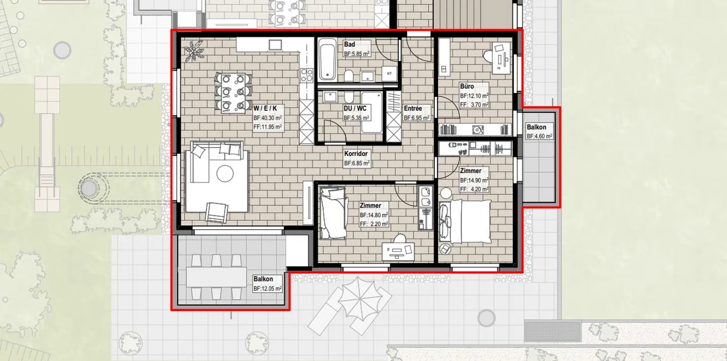 Première location d'appartements de 4,5 pièces à Nebikon - Photo 2 sur 3