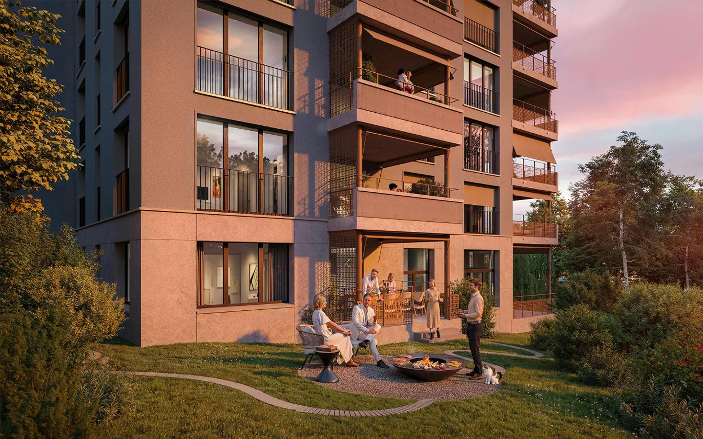 Bright 3.5-room garden apartment with evening sun - Photo 1 of 11