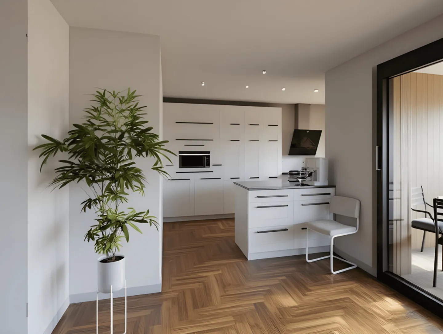 Exklusive 5.5-Zimmer-Attikawohnung mit Wintergarten und 77m2 Terrasse - Foto 4 von 12