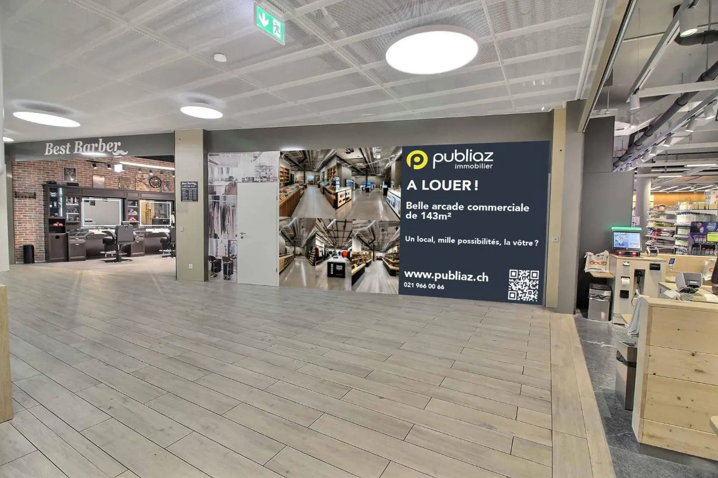 Gewerbeeinheit von 143 m² im Herzen des Einkaufszentrums La Chiésaz - Foto 2 von 6