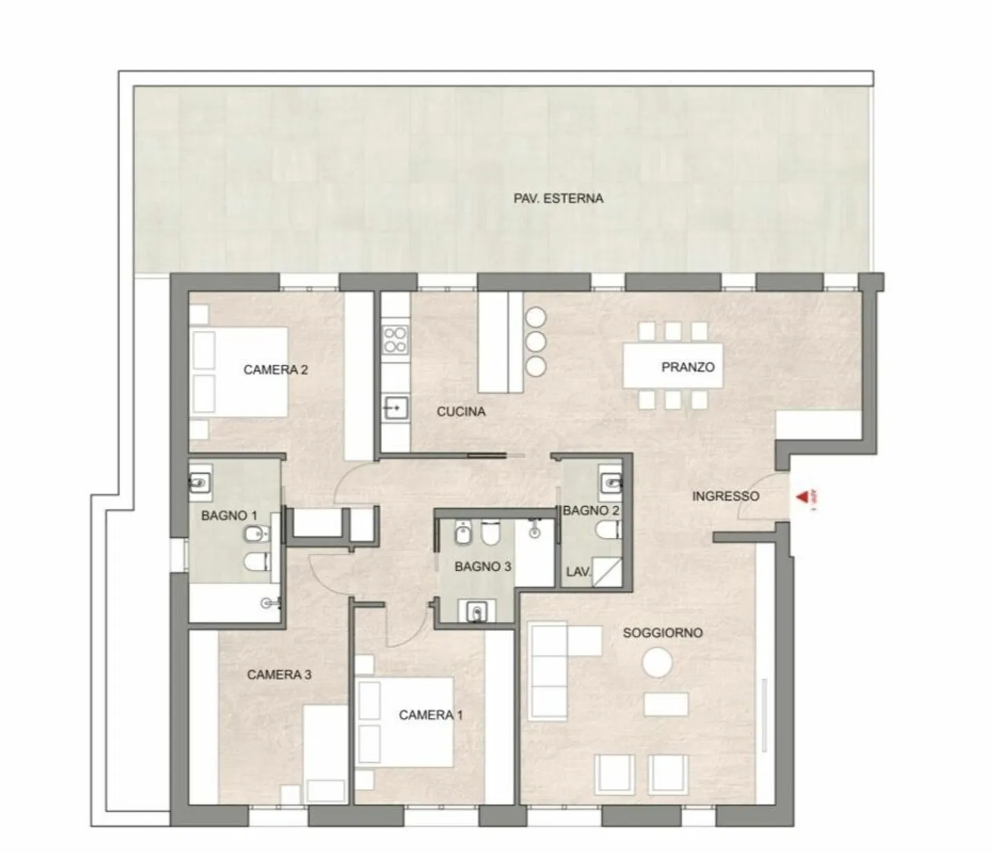 Spacious 4.5 New CADRO | LARGE TERRACE | Rent 2,500 | Expenses 300... - Photo 14 of 14