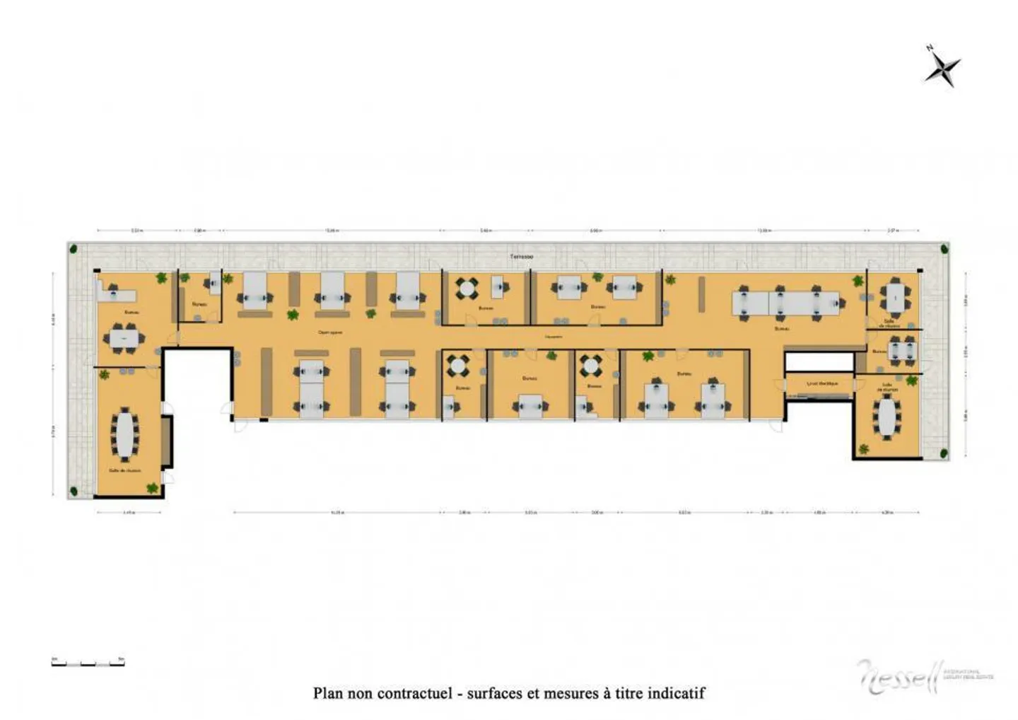 Prächtiger 570m2 Dachboden-Büroraum im Herzen von Lignon - Foto 3 von 11