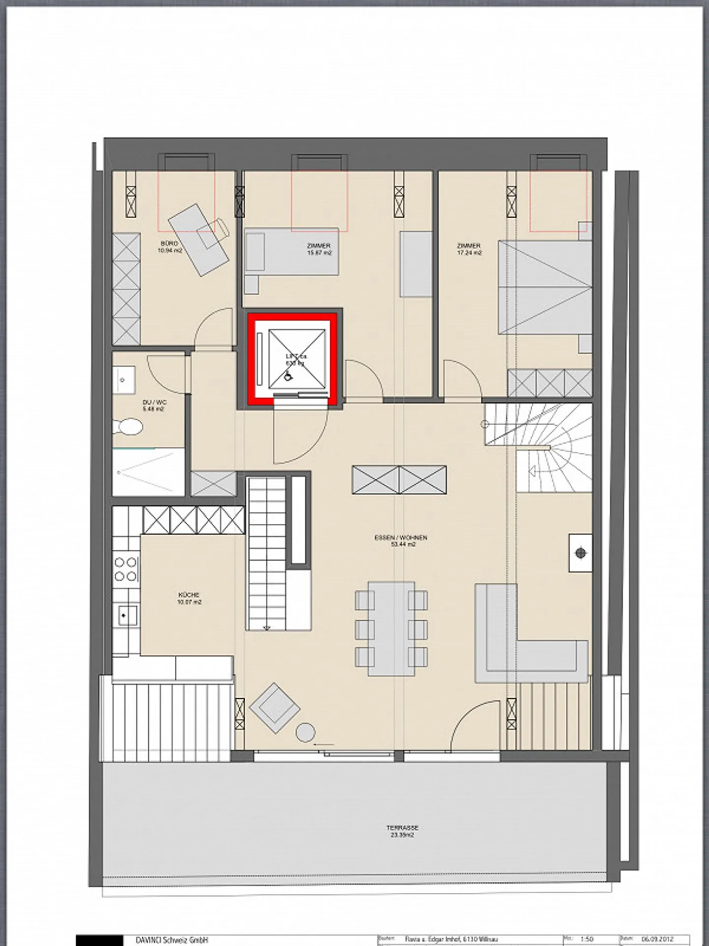 Exklusive Dachwohnung mit Terrasse - Foto 11 von 12
